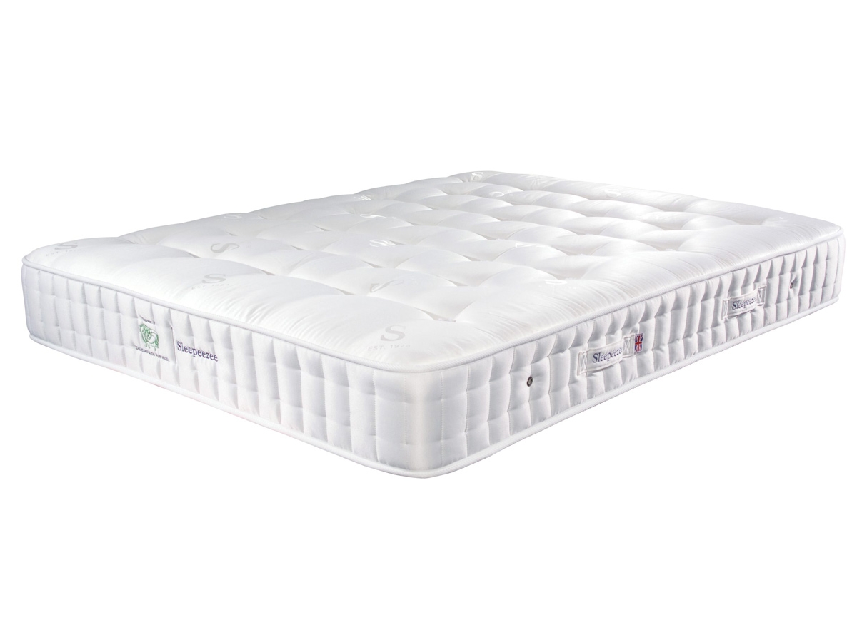 Sleepeezee Wool Luxe 1200 6FT Superking Zip & Link Mattress