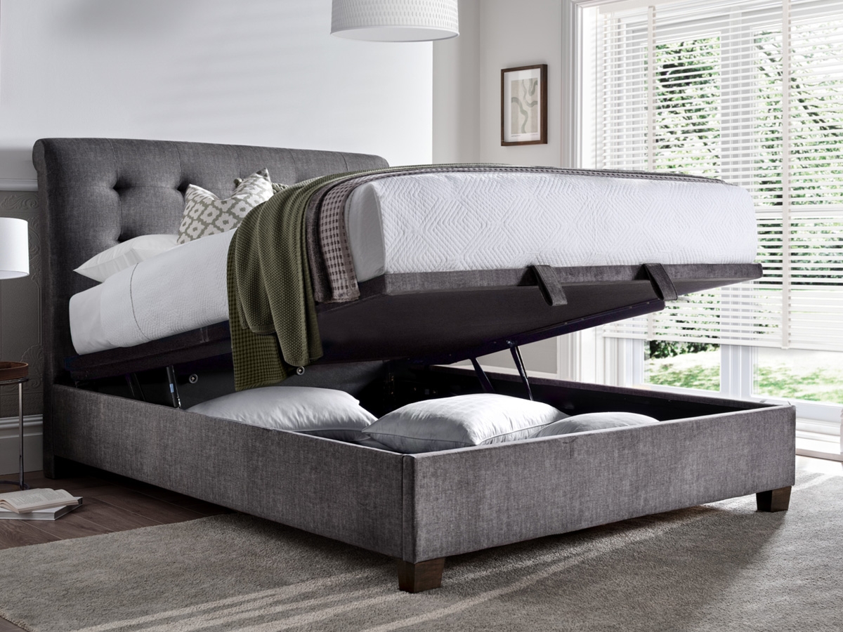 Kaydian Ashbrooke 4FT 6 Double Ottoman Bed - Vogue Grey