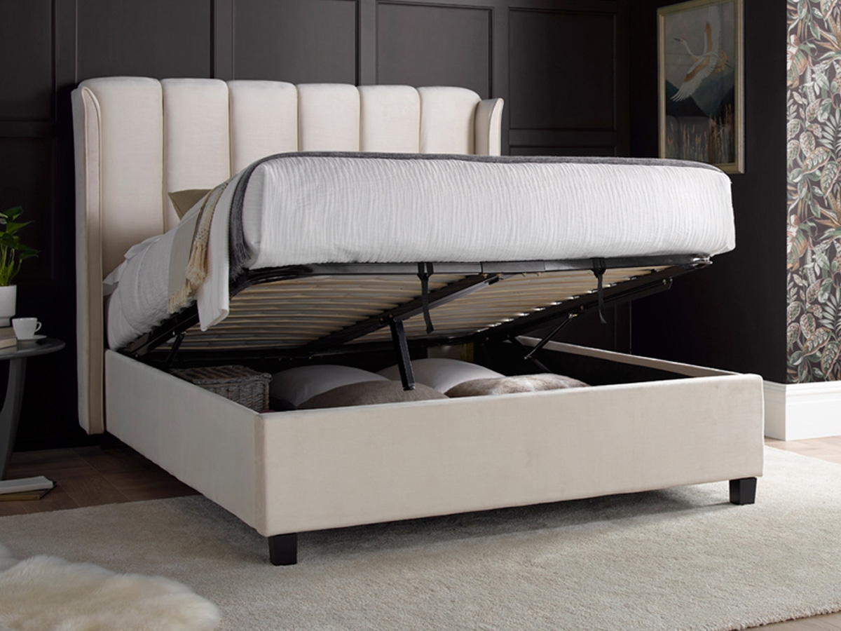 Bedmr Aurora Ottoman Bed - Stone