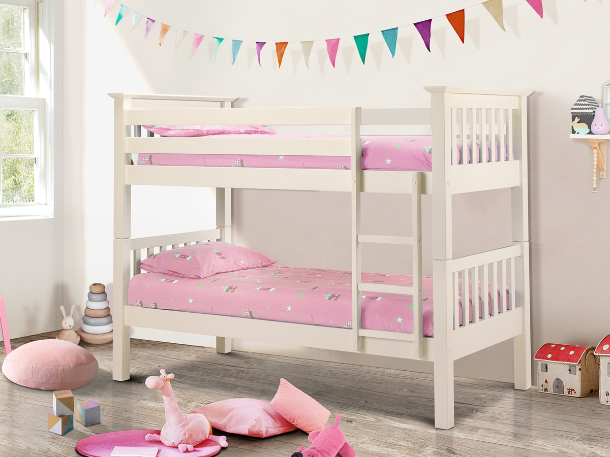 Julian Bowen Barcelona 3FT Single Bunk Bed - White