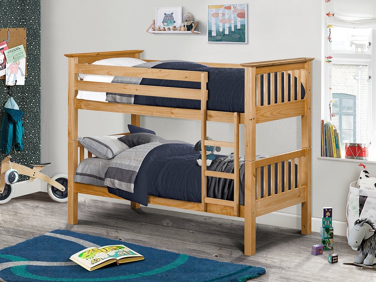 Julian Bowen Barcelona 3FT Single Bunk Bed - Pine