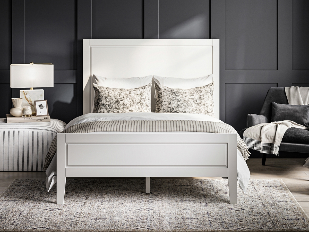 Bay 4FT 6 Double Wooden Bed - White