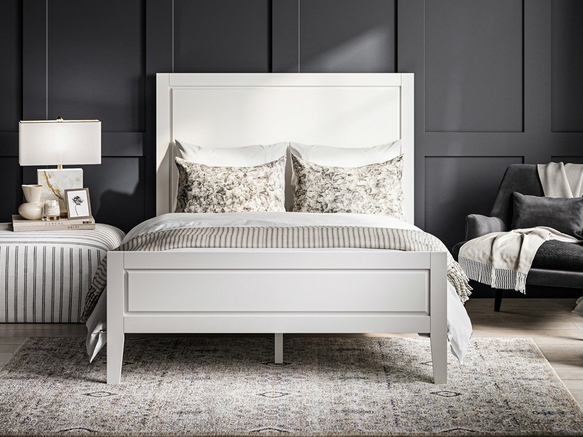Bay 5FT Kingsize Wooden Bed - White