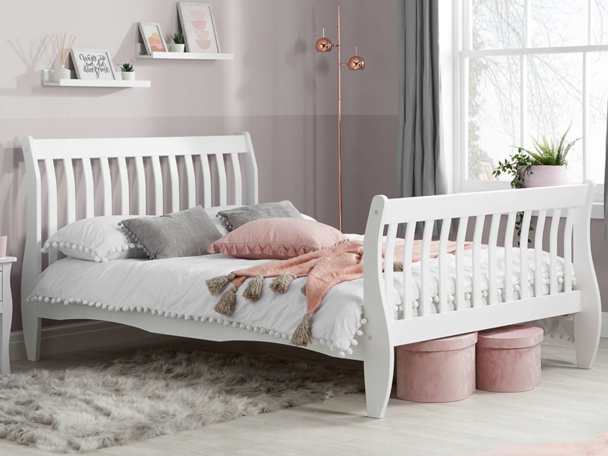 Birlea Belford Wooden Bed Frame - White