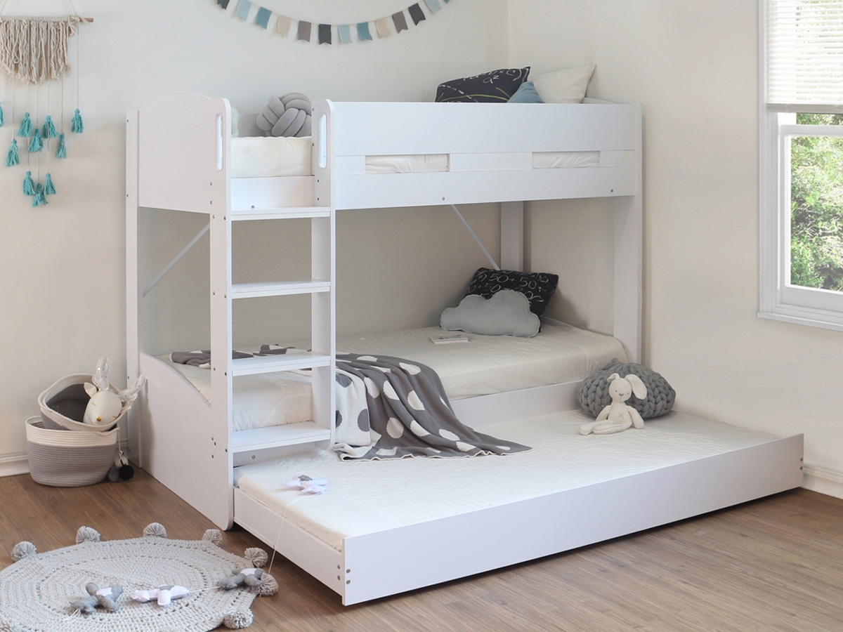 Billie Wooden Bunk Bed - White