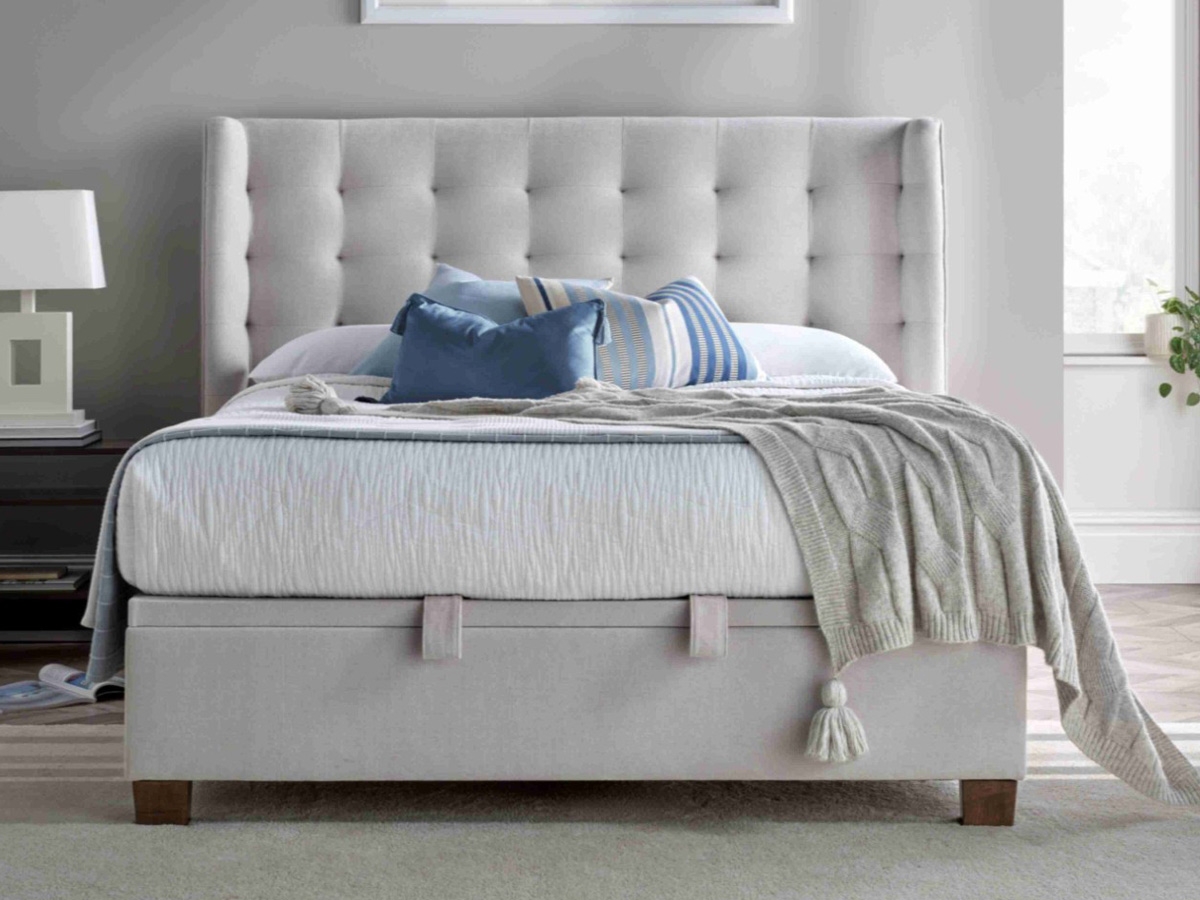 Kaydian Brunton 4FT 6 Double Ottoman Bed - Muskat Clay