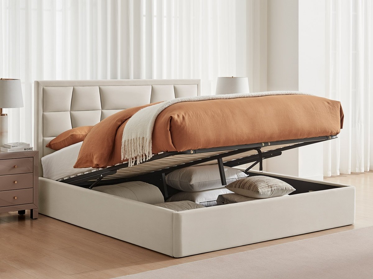 Limelight Carmen 4FT 6 Double Ottoman Storage Bed - Natural