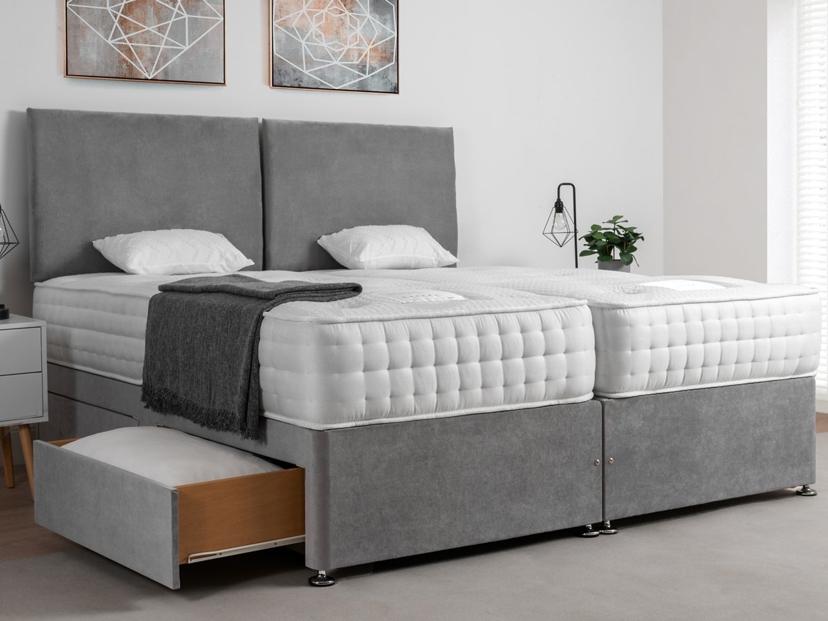 Giltedge Beds Cashmere 2000 Zip & Link 6FT Superking Divan Bed