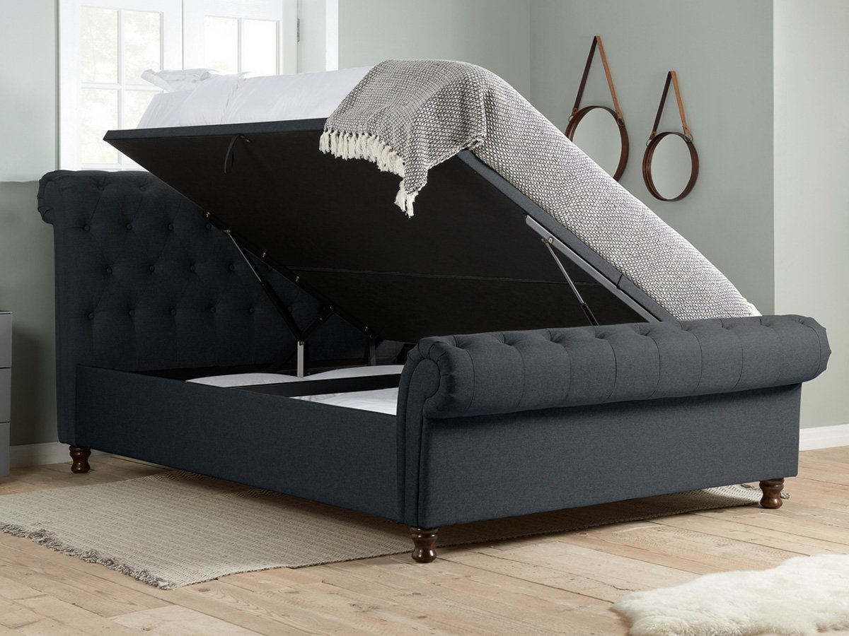 Birlea Castello 6FT Superking Ottoman Bed - Charcoal