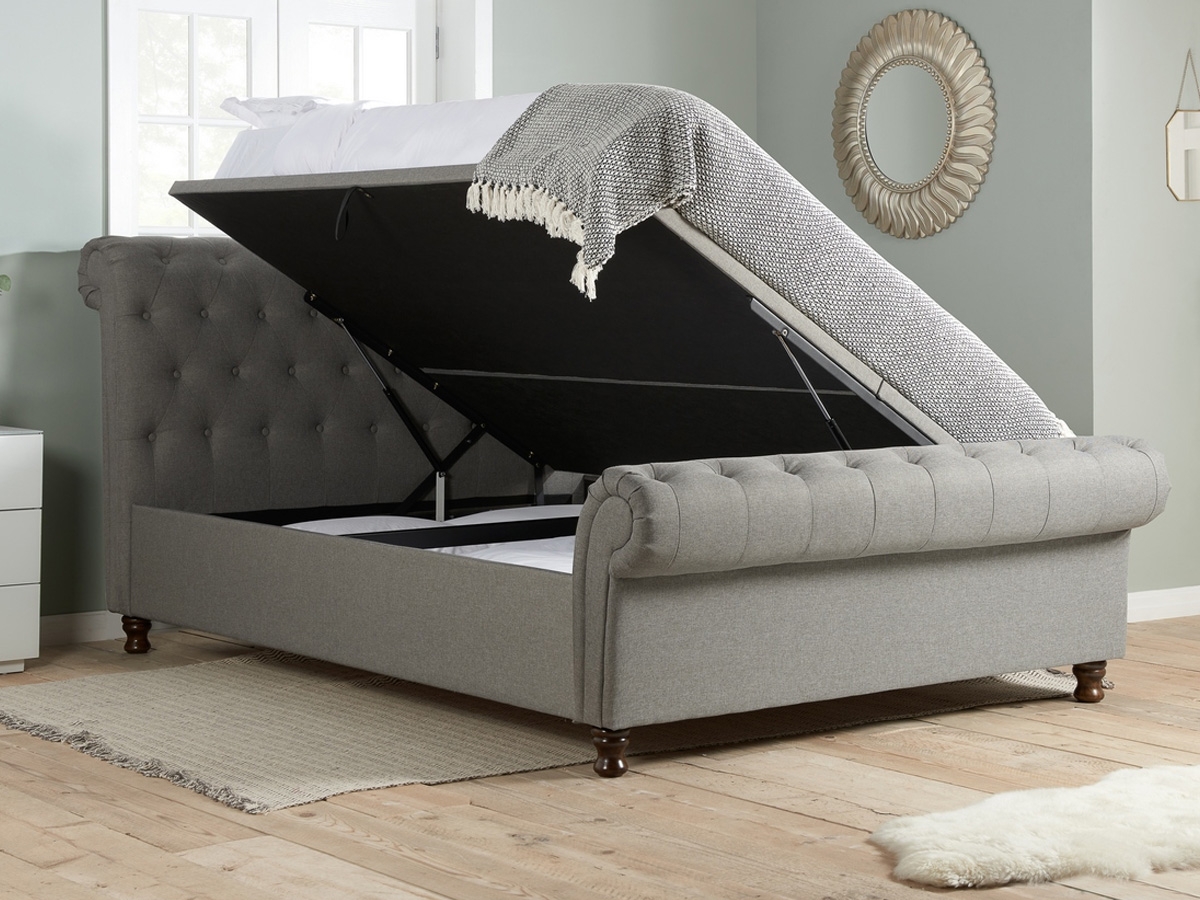 Birlea Castello 5FT Kingsize Ottoman Bed - Grey. 