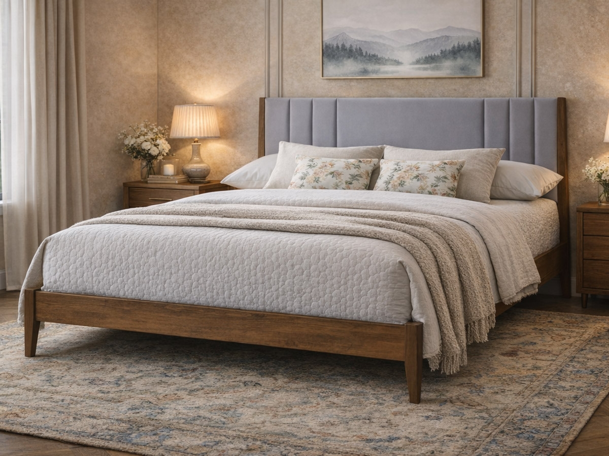 Cheslyn Wooden Bed Frame 