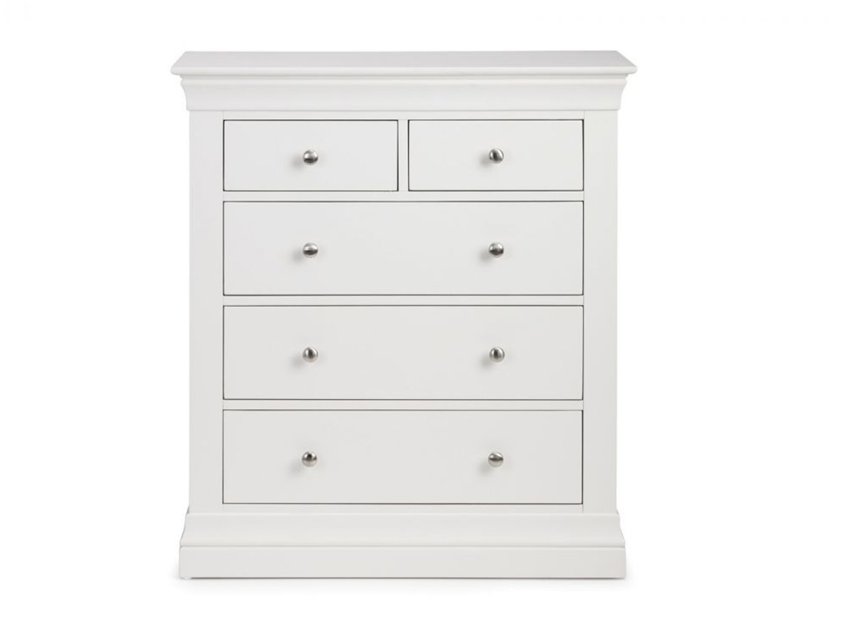 Clermont 3+2 Drawer Chest - White