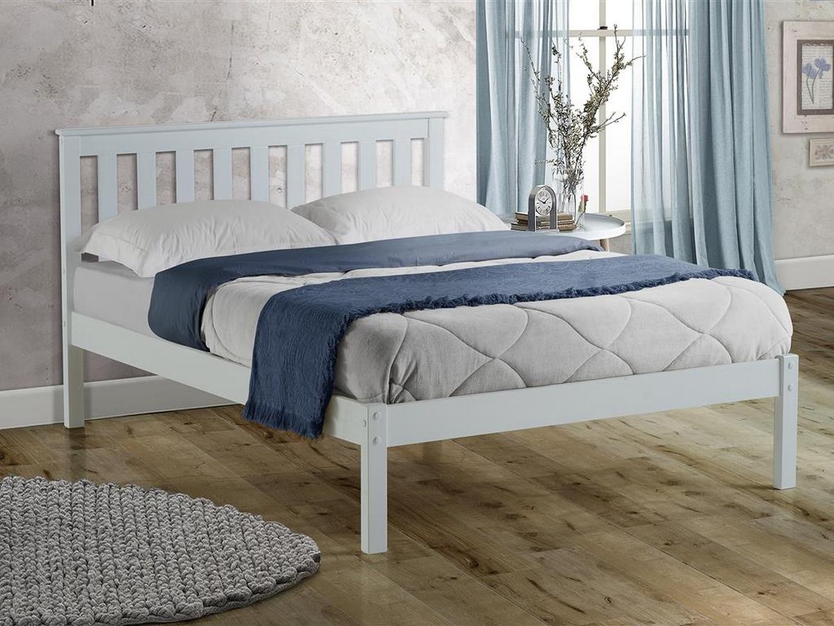 Birlea Denver Wooden Bed Frame - White. 
