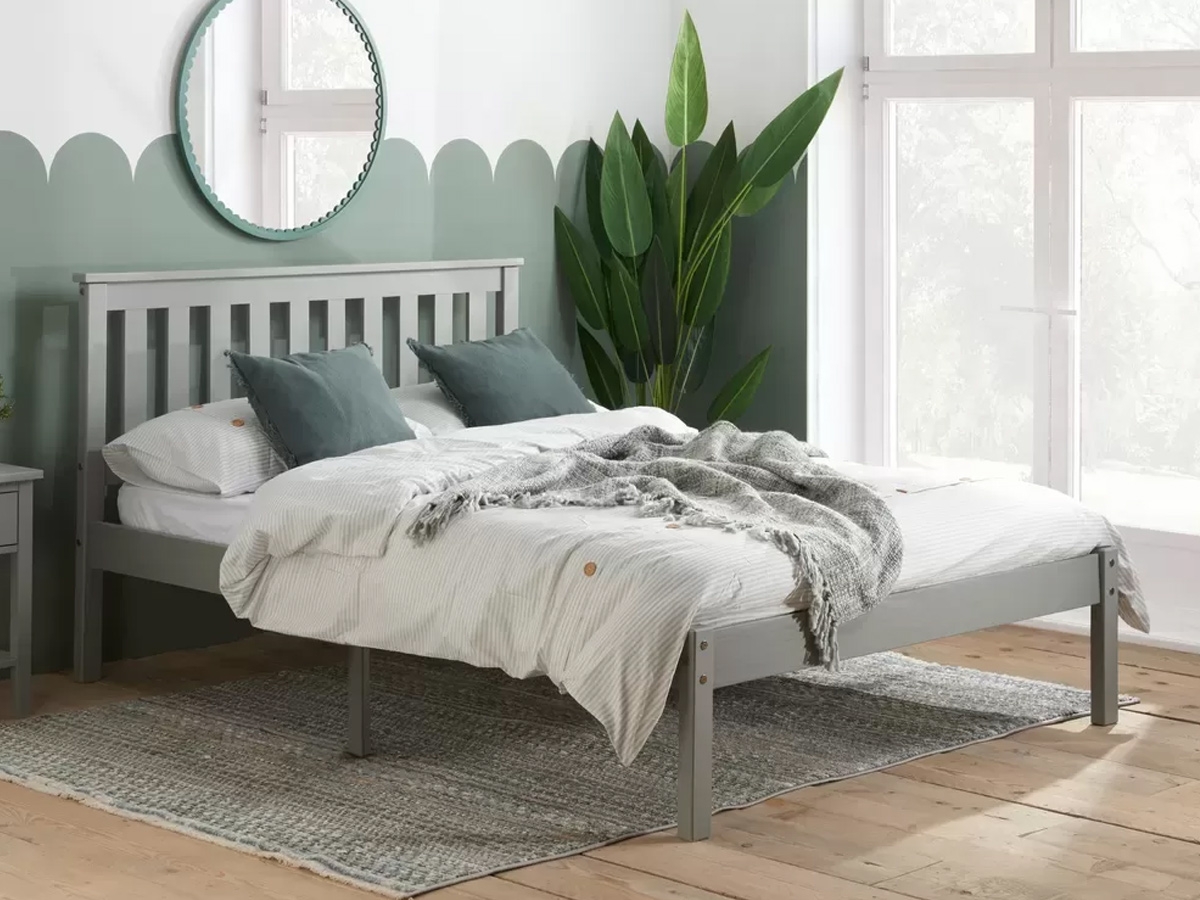 Birlea Denver Wooden Bed Frame - Grey