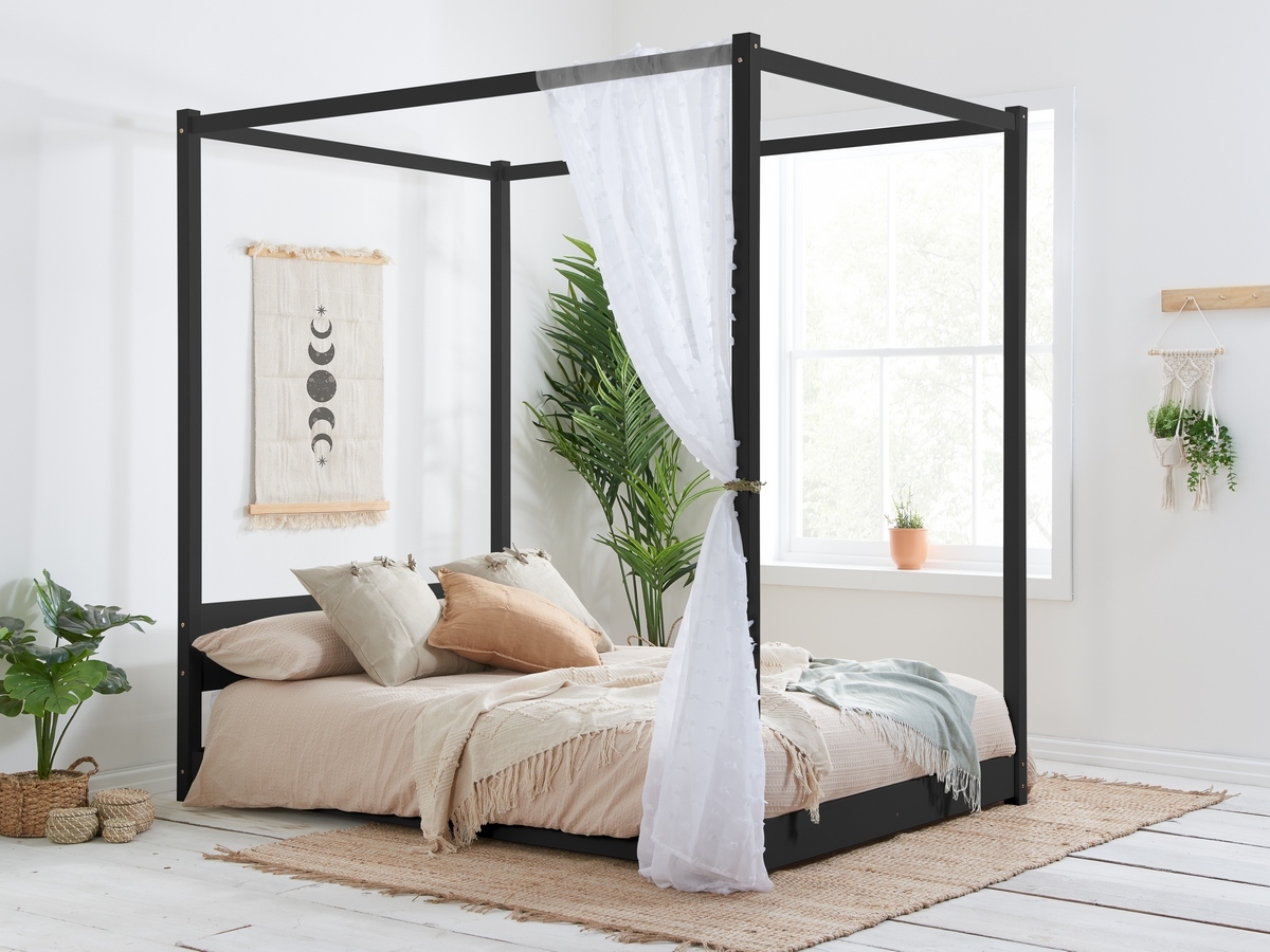Birlea Darwin Four Poster - Black. 