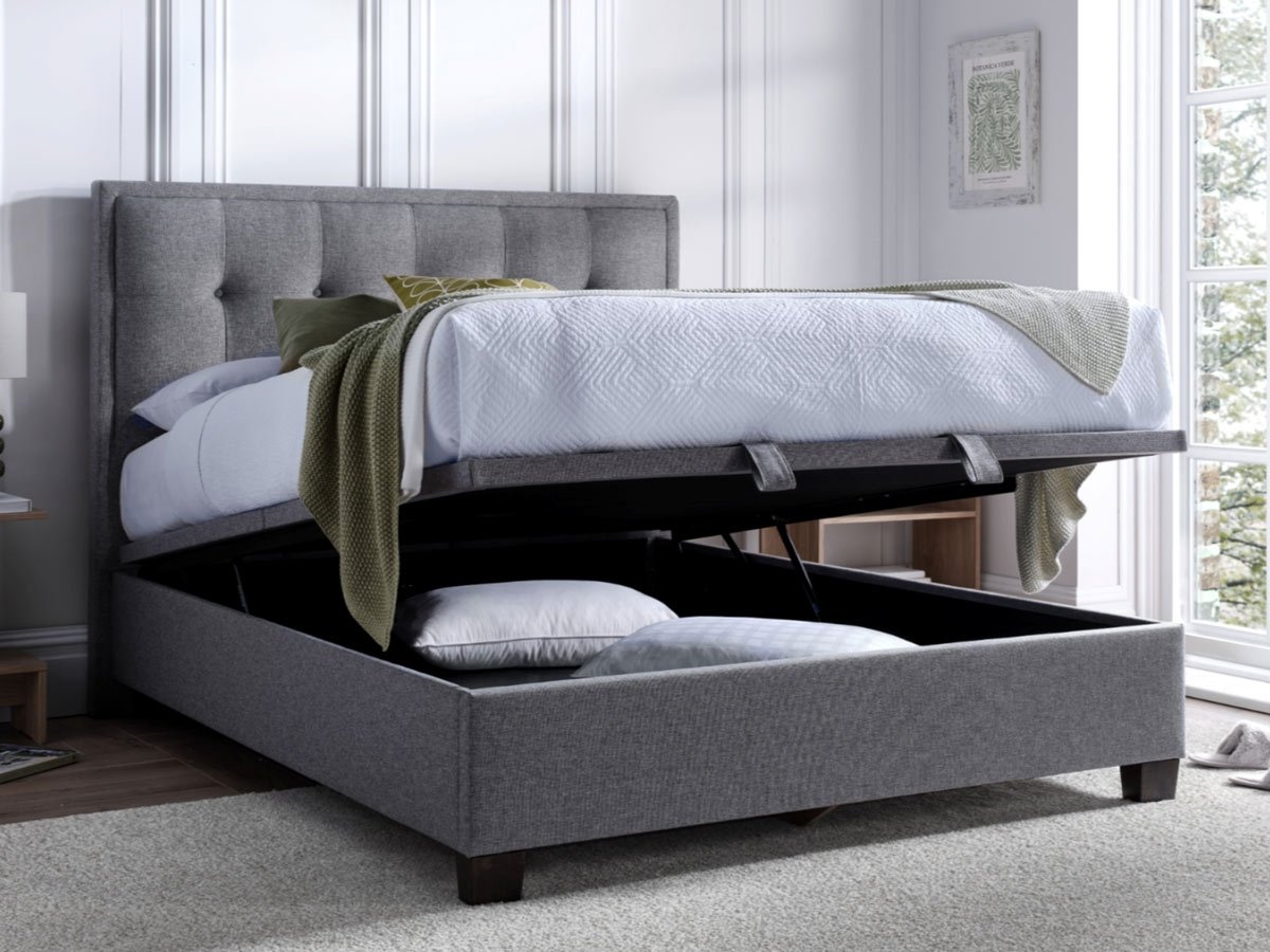 Kaydian Falfield 4FT 6 Double Ottoman Bed - Grey
