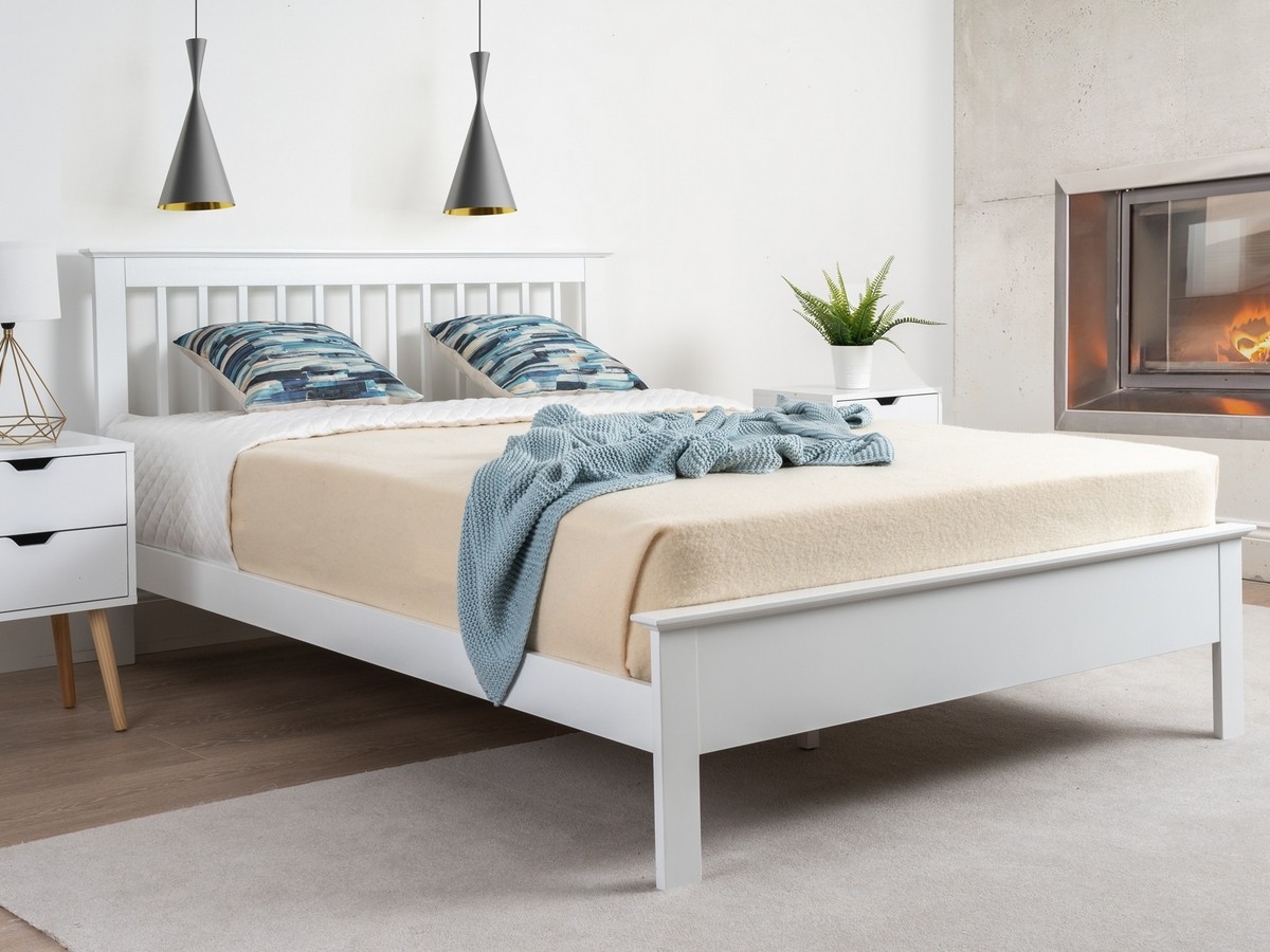 Pentre Bed Frame - White. 