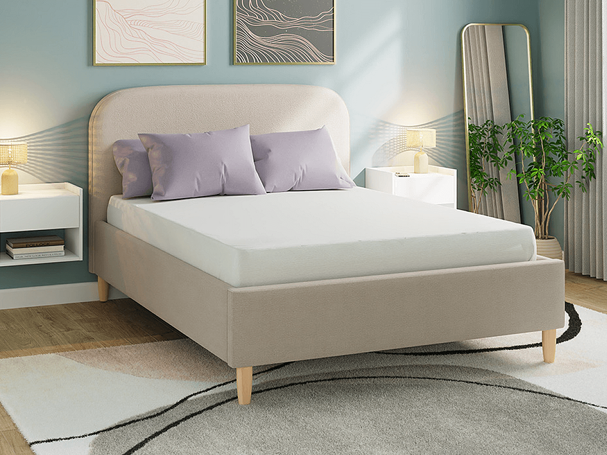 Milan Bed Company Florence Ottoman Bed - Stone