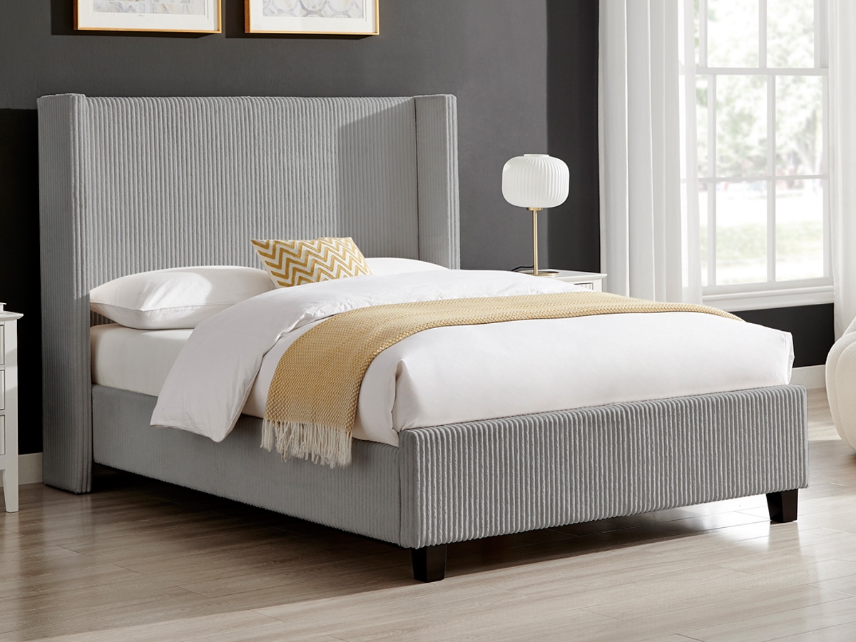 Gemini 4FT 6 Double Bed Frame - Grey Cord