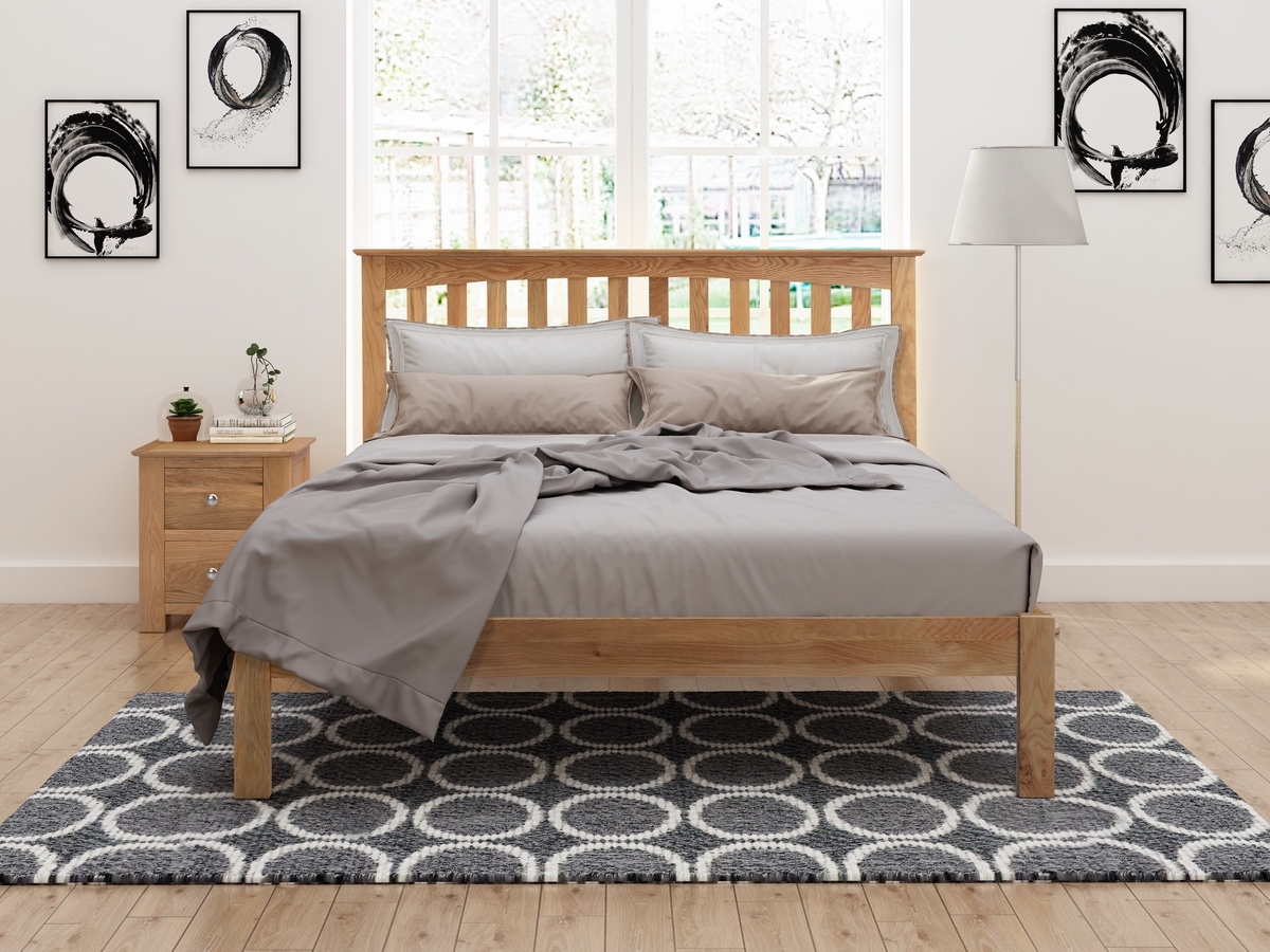 Flintshire Gladstone Wooden Bed Frame. 