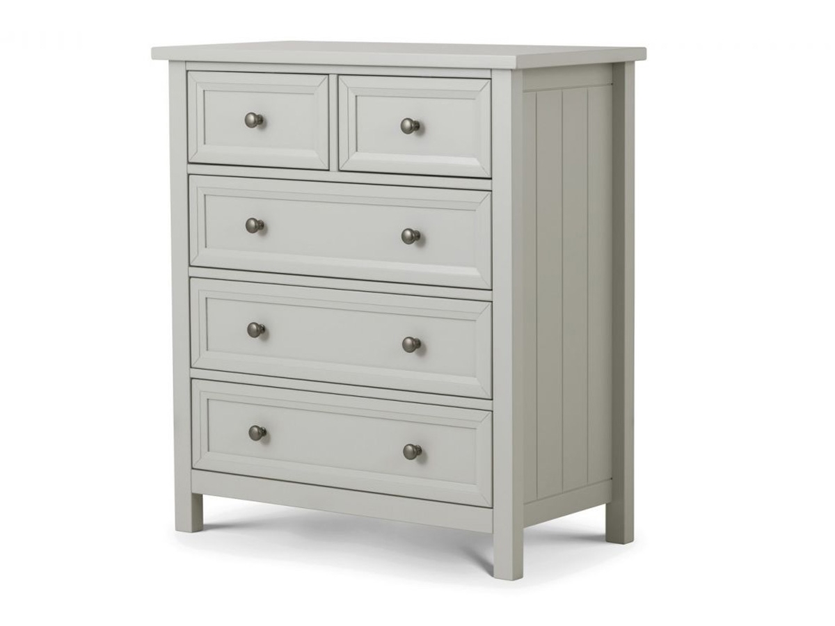 Maine 3+2 Drawer Chest - Dove Grey