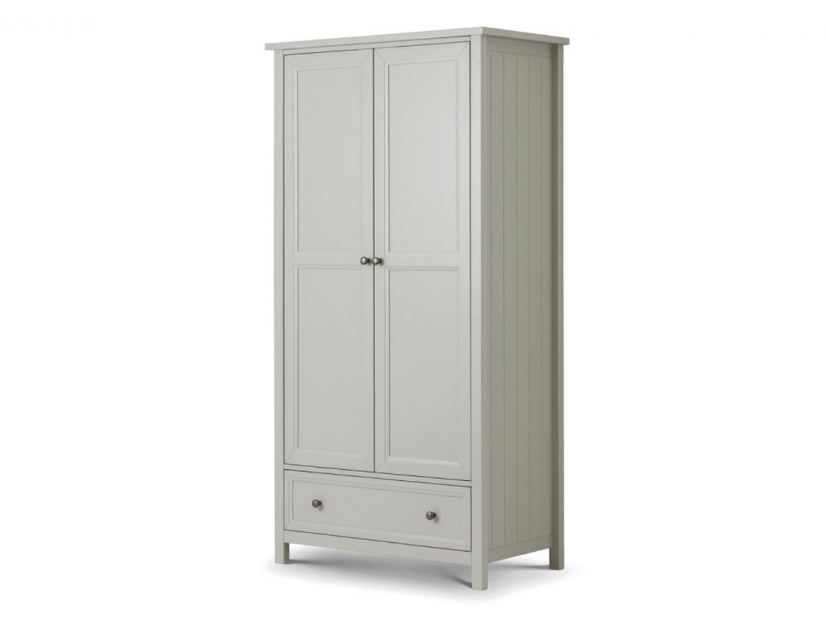 Maine 2 Door Combination Wardrobe - Dove Grey