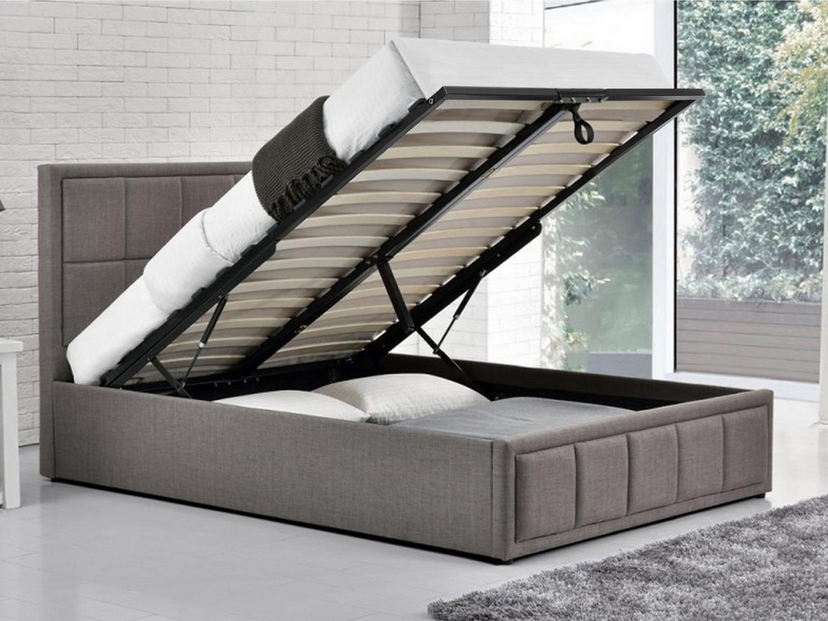 Birlea Hannover Fabric Ottoman Bed - Grey
