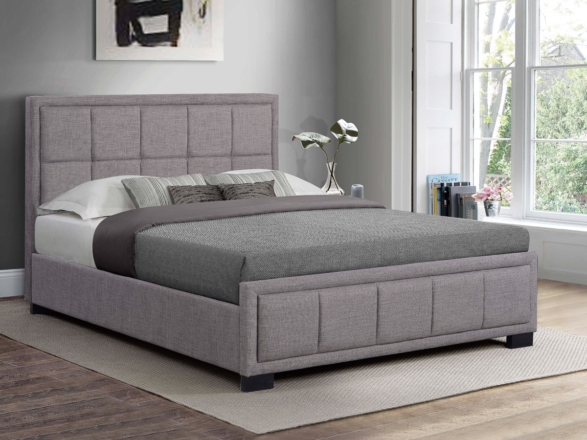 Birlea Hannover Fabric Bed Frame - Grey