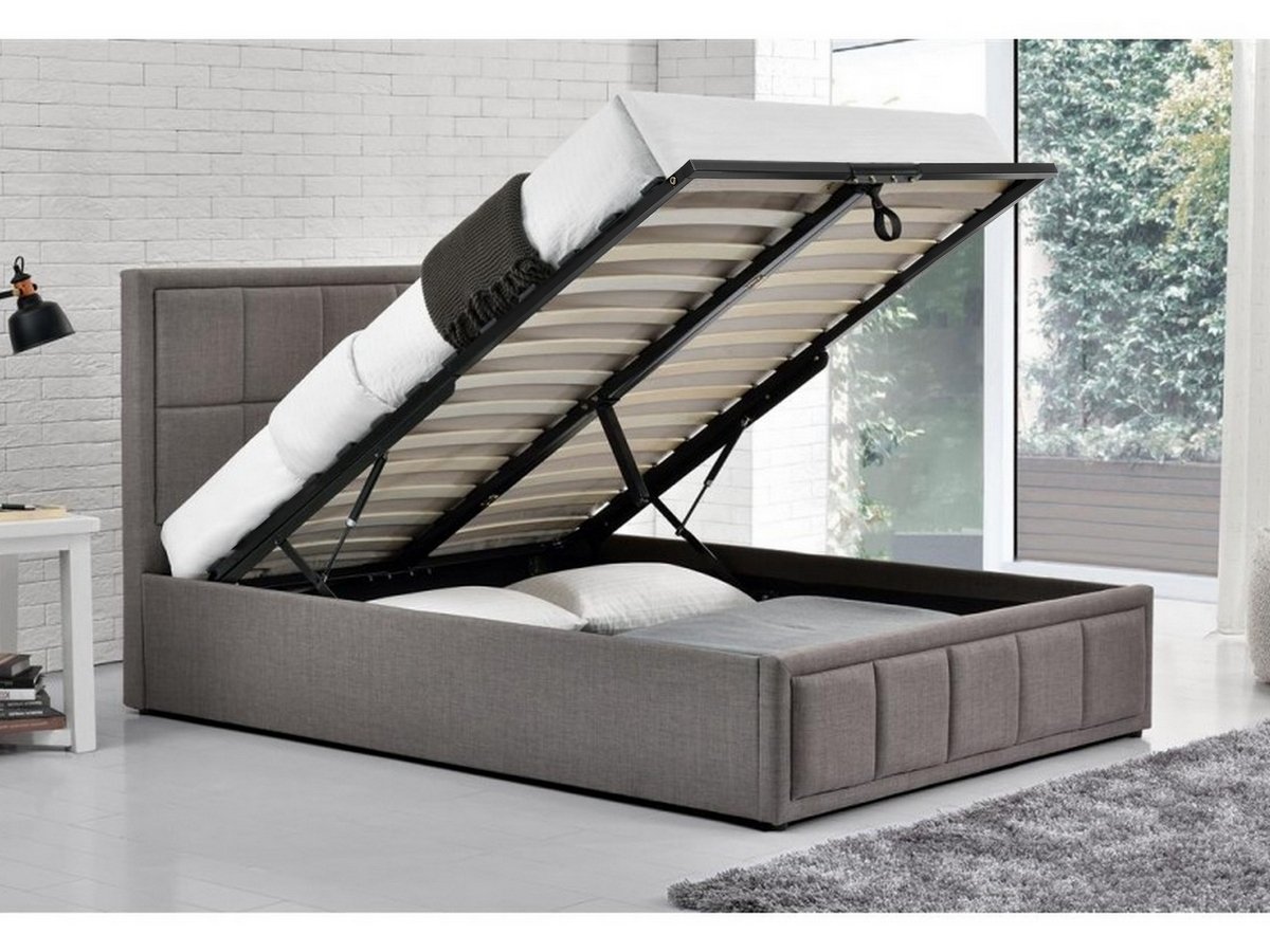 Birlea Hannover Fabric Ottoman Bed - Grey. 