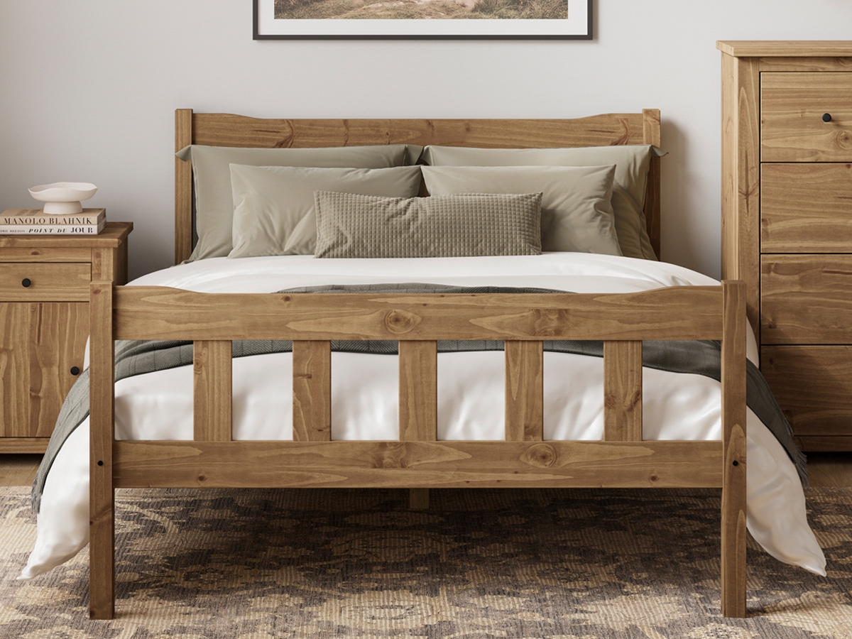 Havana Wooden Bed - Pine
