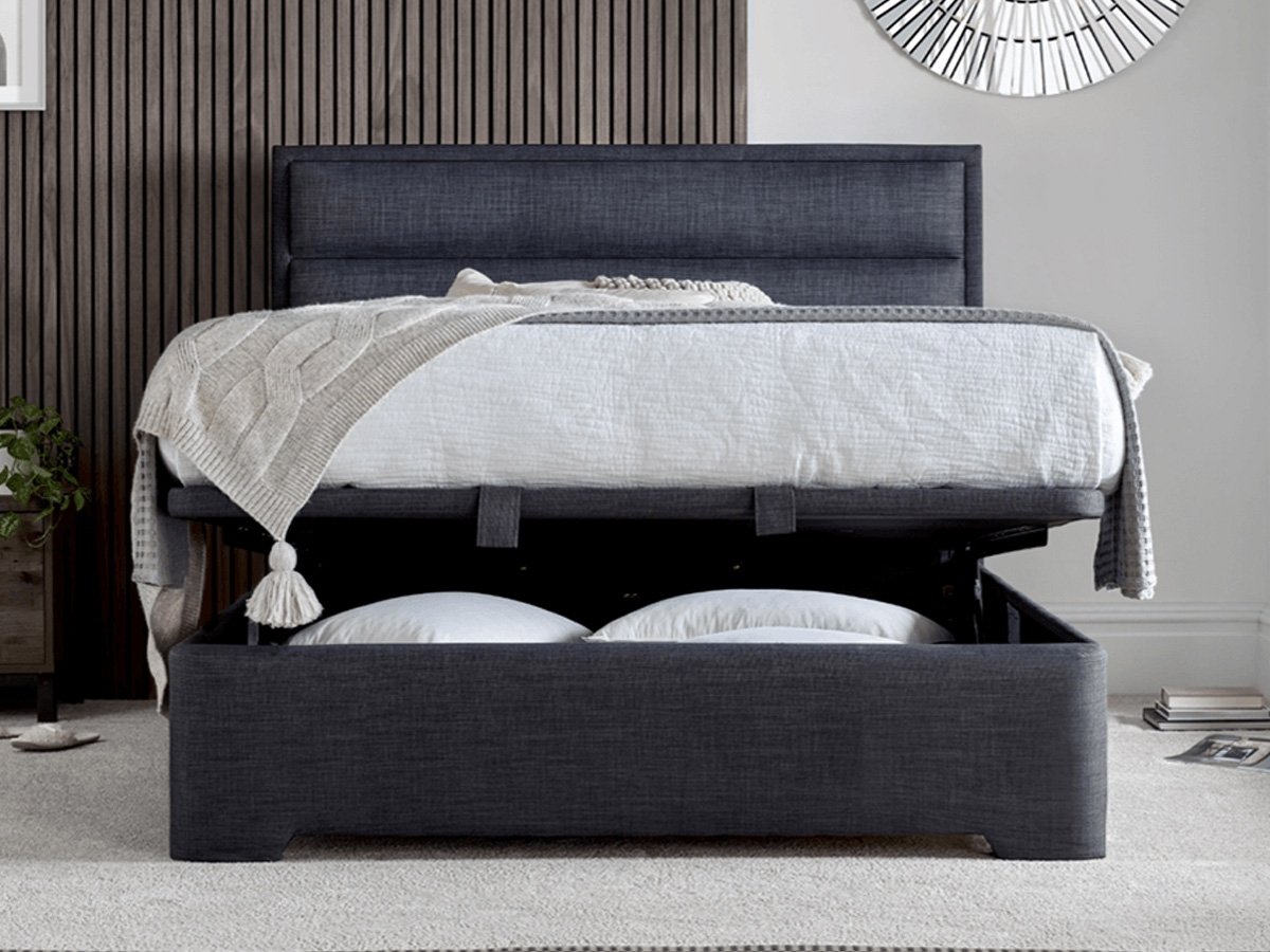 Kaydian Kirkby 4FT 6 Double Ottoman Bed - Slate