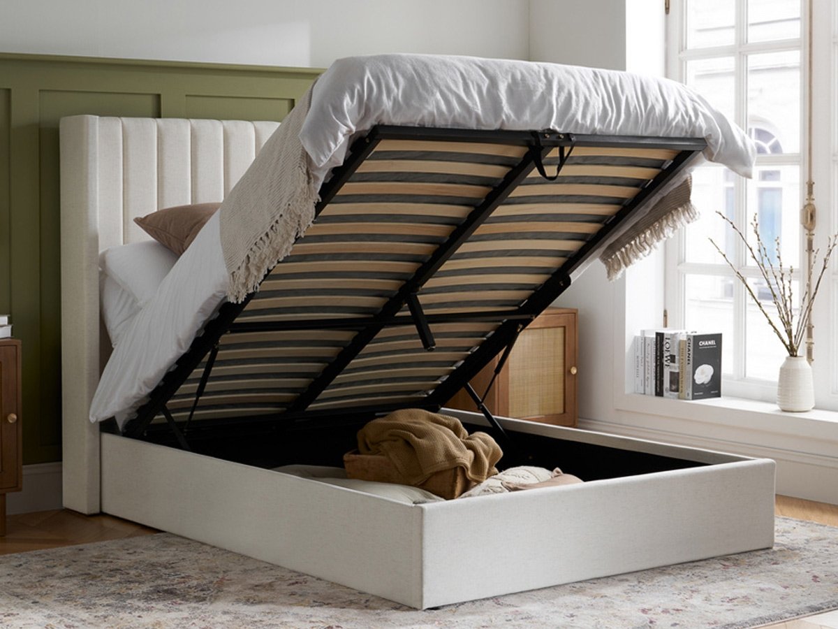 Birlea Maisey 4FT 6 Double Ottoman Bed - Cream