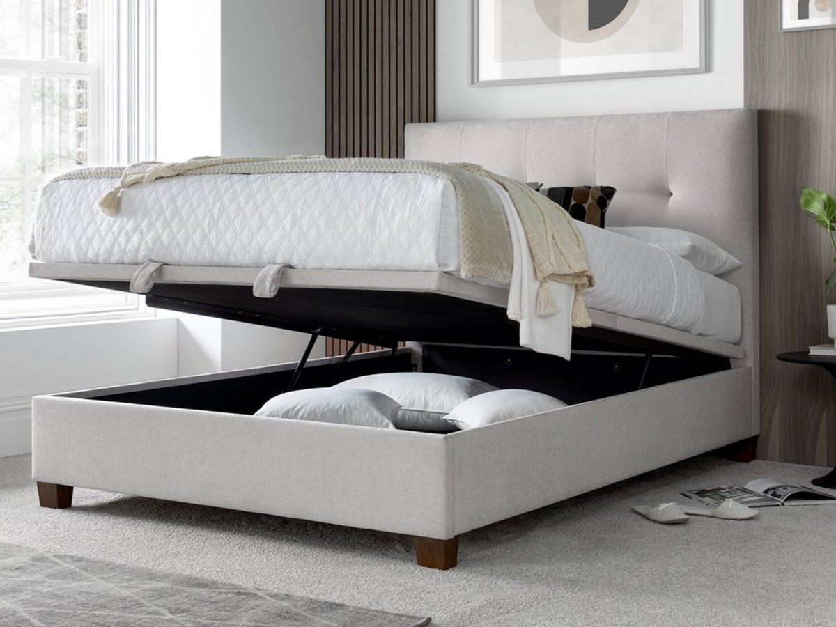 Kaydian Walkworth 4FT 6 Double Ottoman Bed - Maskat Grey