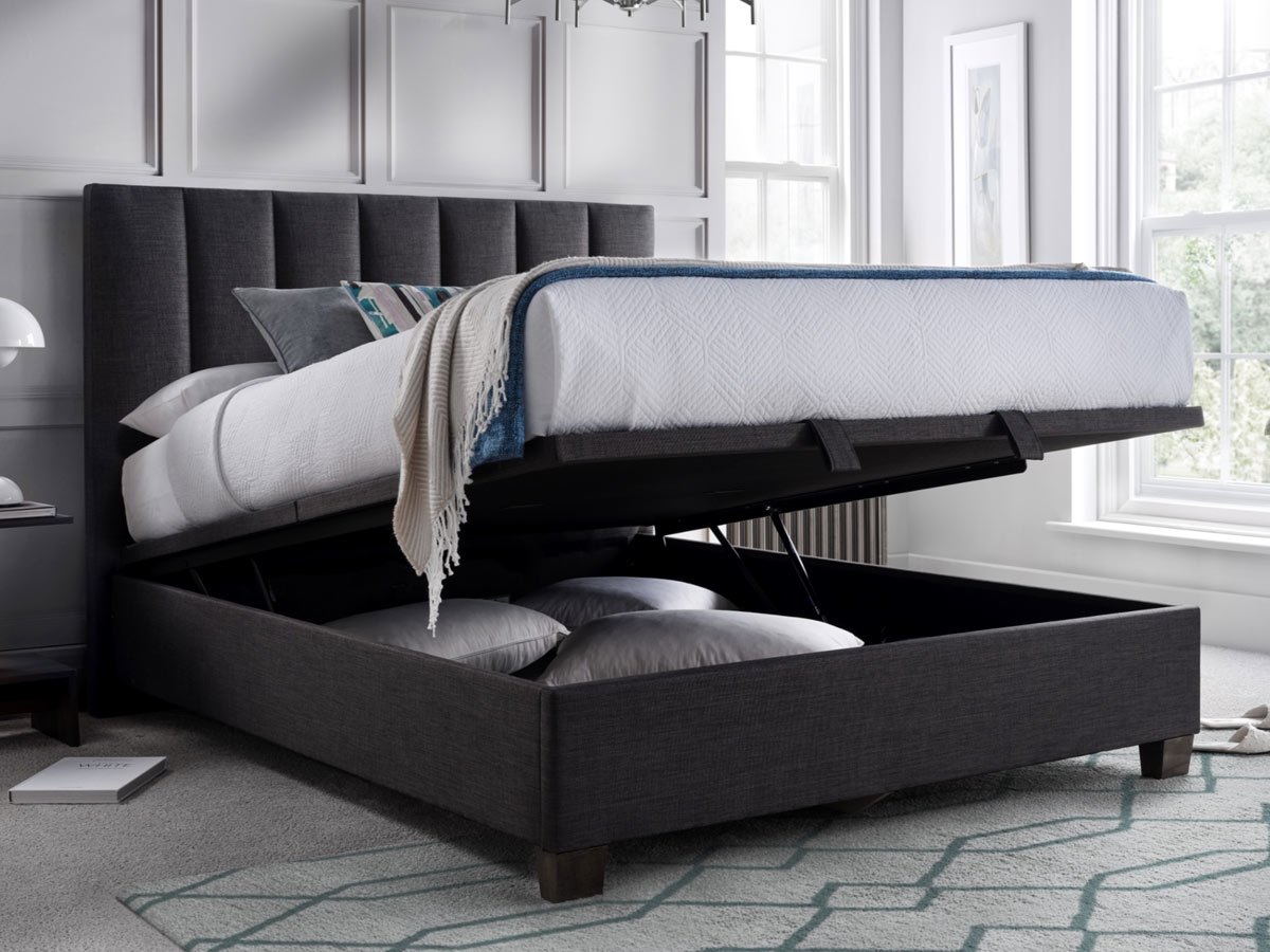 Kaydian Medlam 4FT 6 Double Ottoman Bed - Slate