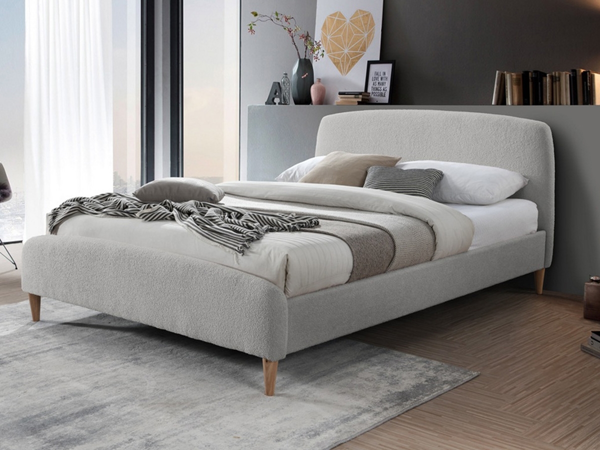 Birlea Otley 4FT 6 Double Fabric Bed Frame - Grey