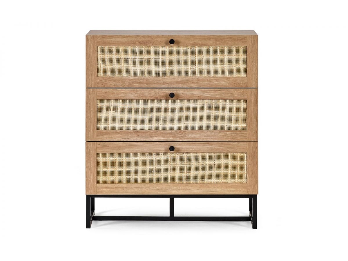 Padstow 3 Drawer Chest - Oak