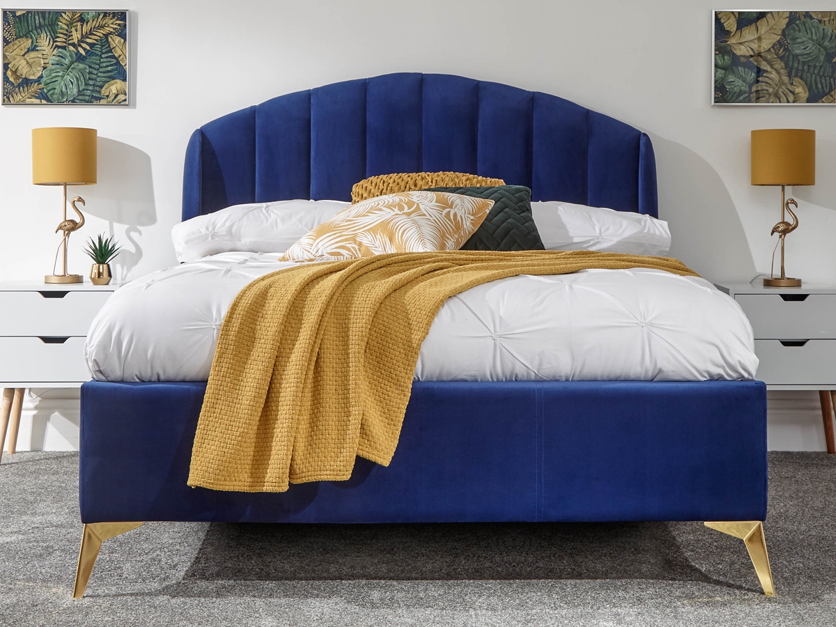 Milan Bed Company Pettine Ottoman Bed - Blue
