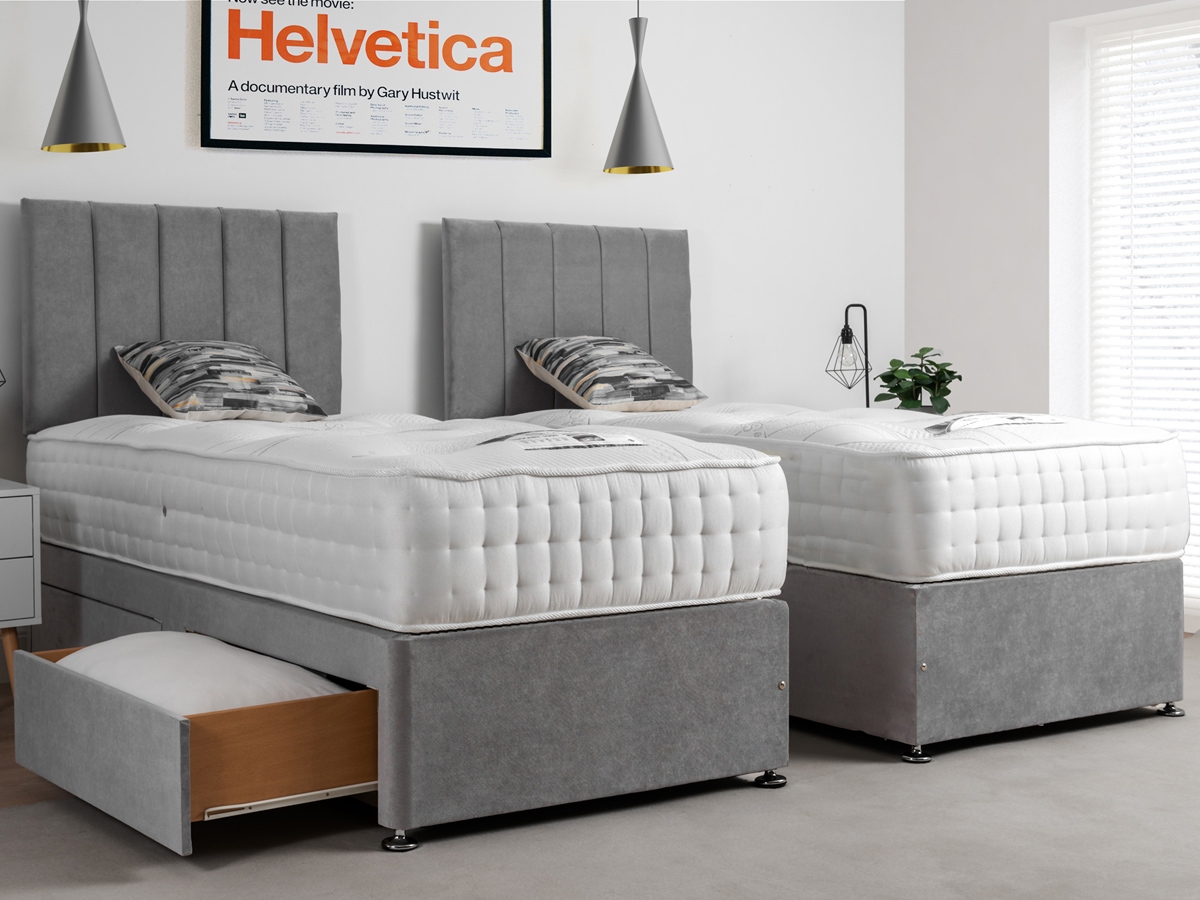 Giltedge Beds Platinum 2000 Zip & Link 5FT Kingsize Divan Bed