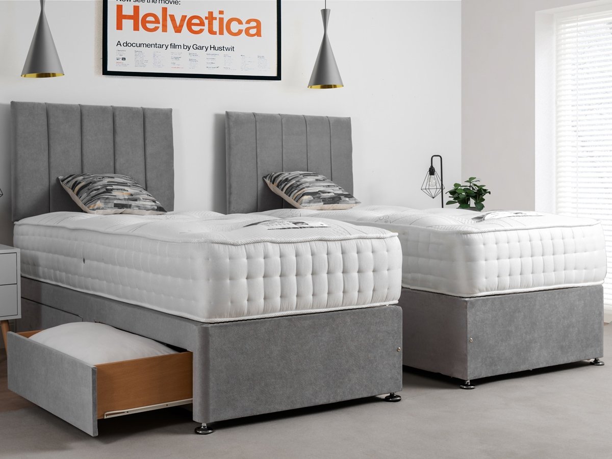 Giltedge Beds Platinum 2000 Zip & Link 6FT Superking Divan Bed