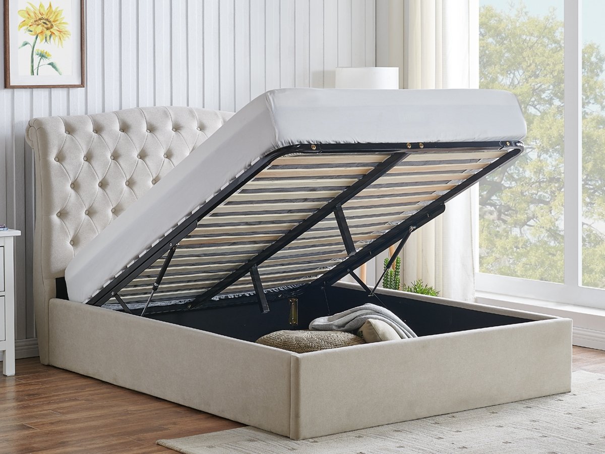 Rosa Ottoman Bed - Natural