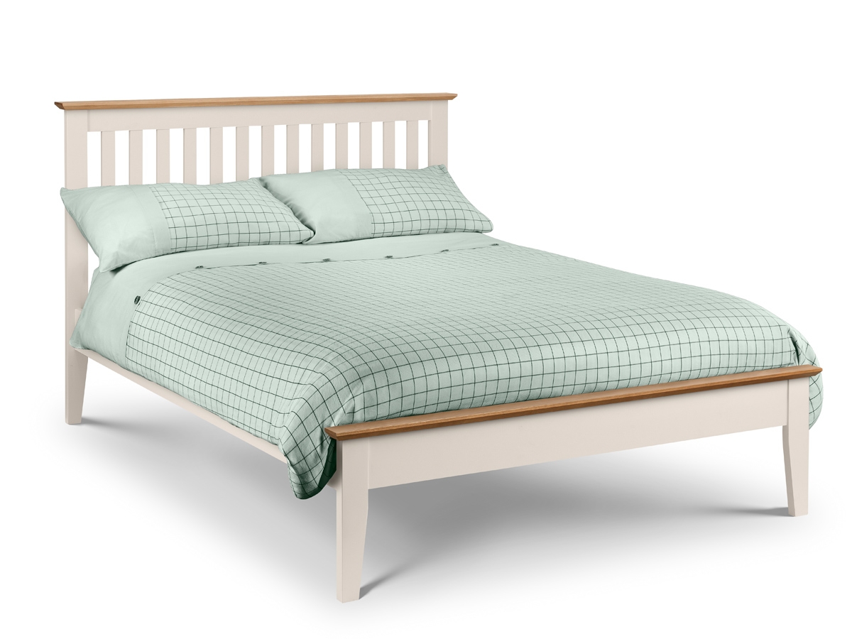Salerno Wooden Bed Frame - Two Tone