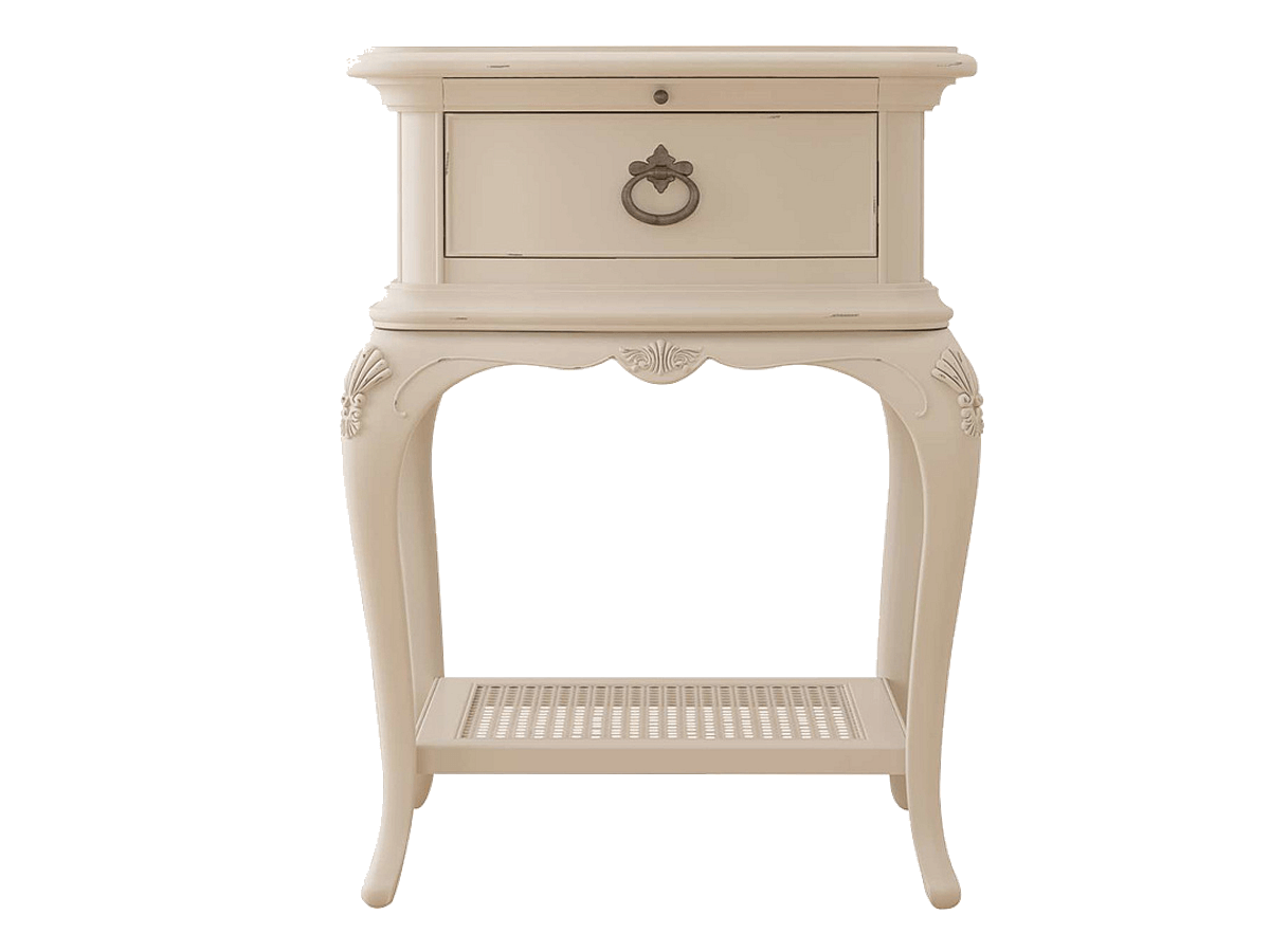 Willis Gambier Ivory 1 Drawer Bedside Chest