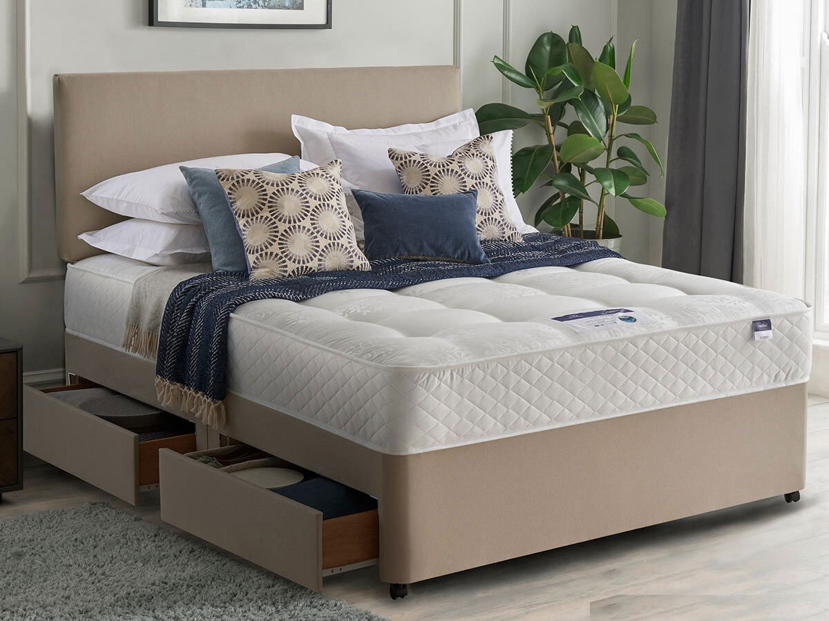 Silentnight Miracoil Ortho 4FT 6 Double Divan Bed