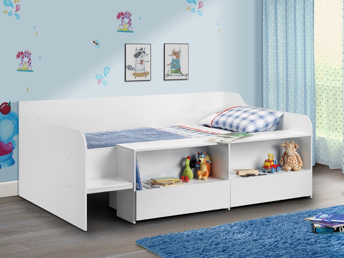 Julian Bowen Stella 3FT Single Midsleeper children's bed - White.