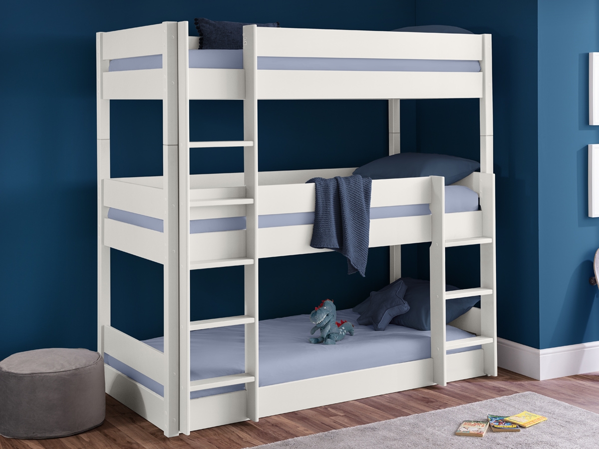 Triple Bunk Bed - Surf White 
