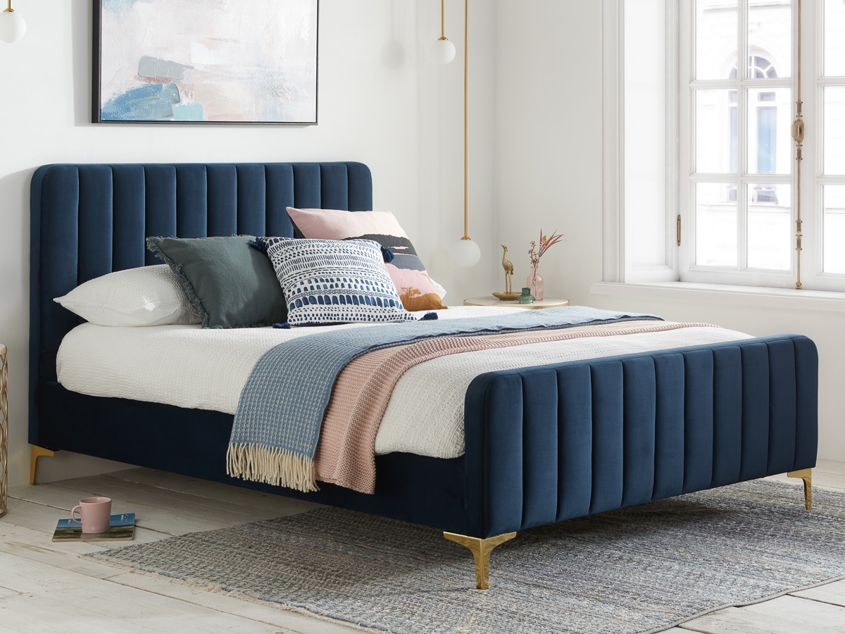 Beckwith 4FT 6 Double Bed Frame - Midnight Blue