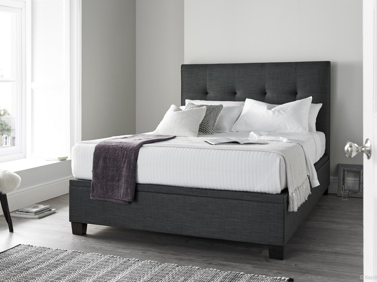 Kaydian Design Walkworth Ottoman Bed - Slate. 