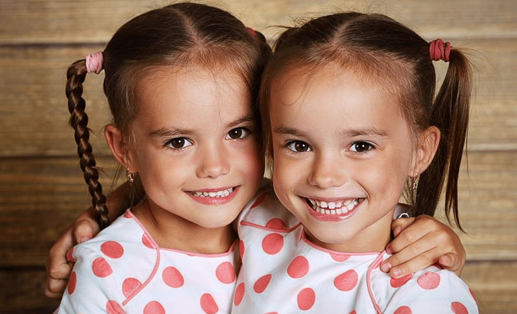 Picture of two cute twin girls.