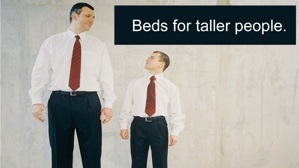 Extra Large Beds For Taller People.