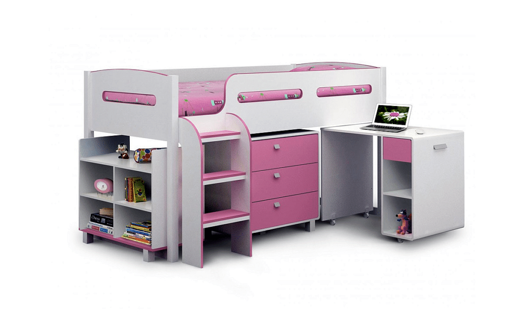 7 Gorgeous Pink and White Bed Frames for Children's Bedrooms